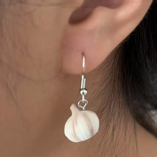 Funny Garlic Earring Fuuny Simulation Food Dangle Earring Cute Vegetable Fruit Dangle Earrings for Women4