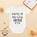 RETKCUL Party At My Crib, 2：00 AM, B.Y.O.B. Bodysuit, Newborn Welcome Outfit, Cute Fashion Baby Clothing Toddler Gifts Give to Boys Girls (White, 3-6 Month)