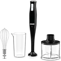 Mixer Arno TurboMix Pro 400W MX31, 3 em 1 com Processador de 600ml, Batedor para Claras e Copo Medidor de 500ml, Versátil, Potente e Prático, 110V