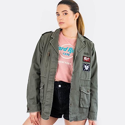 Hard Rock Women's Laura Be Army Jacket Green2