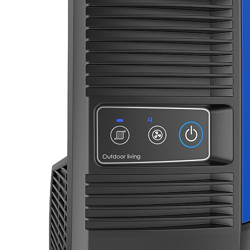 Lasko Misto Outdoor Misting Tower Fan, 4-Speeds, Internal Oscillation, for Decks, Patios and Porches, Black, YF300, Large - image 8