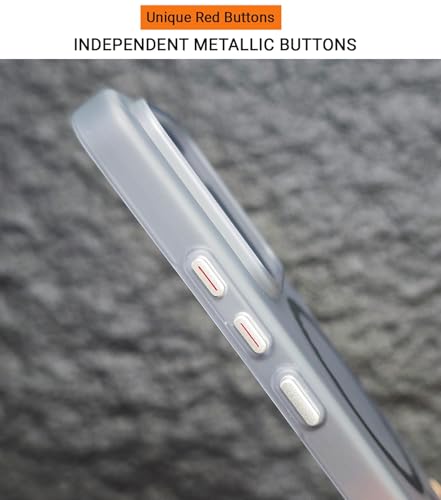 Image of Kapa Wave Magnetic Frosted Grip Back Cover for Xiaomi 15 | [MagSafe Compatible] Wireless Charging, Slim, Metal Buttons Matte Finish Back Case (White)