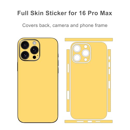 Sticker jaune iPhone 16 Pro Max pour protéger vos objectifs en voyage - 3