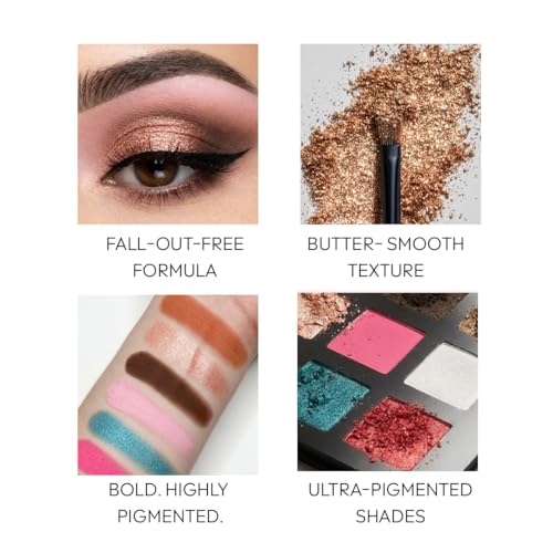Image of Moon Duchess Eyeshadow Palette-Nova, 12 Vegan, High Pay-Off Shades with 4 Highly Reflective and Mesmerising Textures for Super Blendable and Long Wearing Charm- 24g