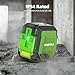 Laser Level with 60in Tripod, HUEPAR 98Ft Self Leveling Laser Level Green Line Laser Cross Line Laser Leveler Tool for Picture Hanging, Tile, Home Renovation, Indoor Project, Battery&Goggles Included