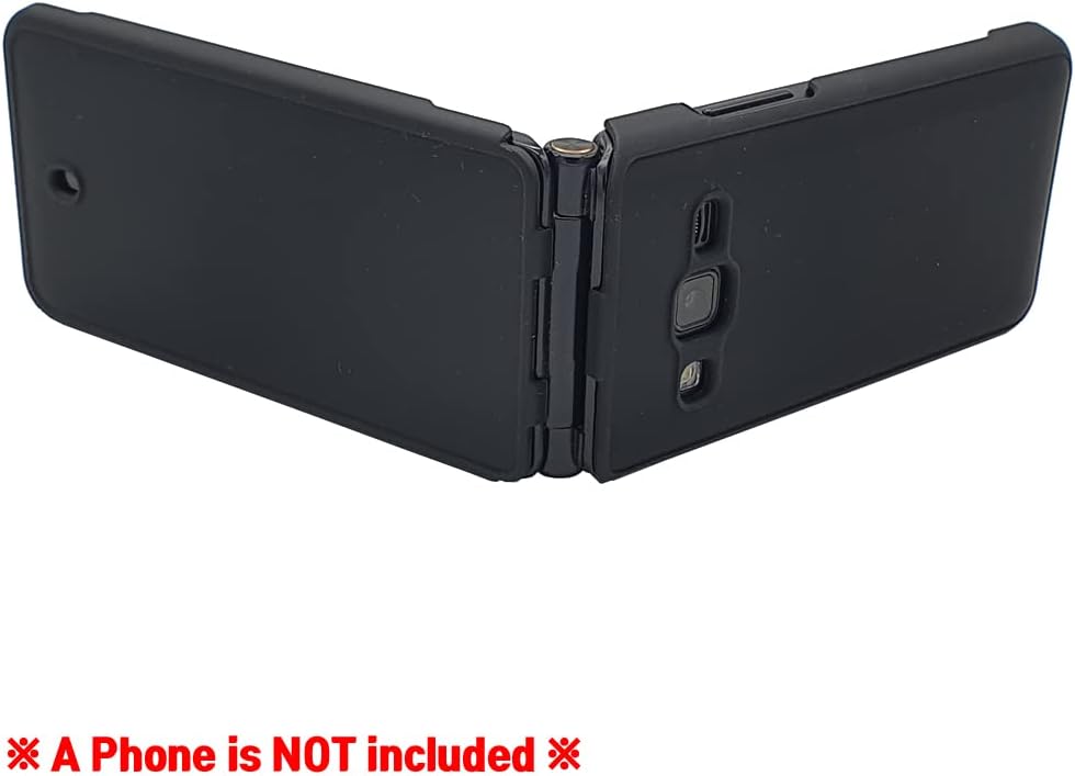 Shockproof Protection Hard Phone Case Protective Cover for Samsung Galaxy Folder 2 SM-G160 / SM-G160N / SM-G165N / SM-G1650 / SM-G1650W (Matte Black)