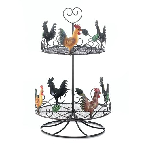 Rooster 2 Tier Countertop Rack 10x10x17”