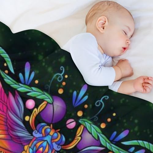 Couverture polaire dragonfly chaude et moelleuse lavable en machine