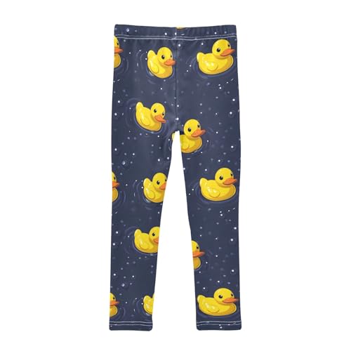 Funny Duck Swim T Girls Leggings Athletic Pants Tights Stretch Bottom2