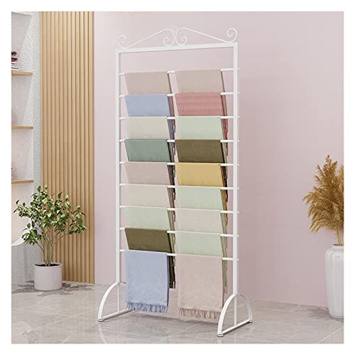 Estante para rollos de tela con soporte ajustable y patas antideslizantes de 70 cm