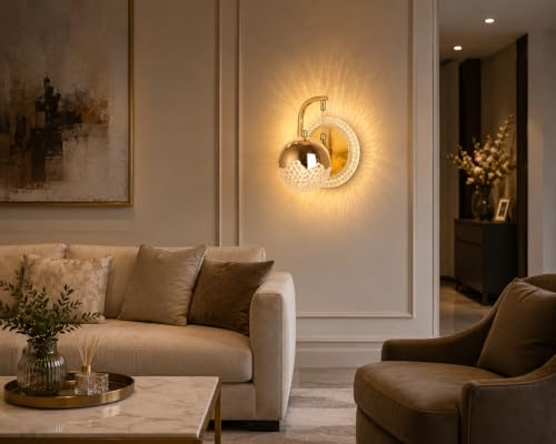 Image of Modern WL B29 Different Color Mode Changing Energy Saving Led Transparent Wall Lamp for Bedroom, Living Room, Restaurants, Dining Coffee Shop,Home Etc.