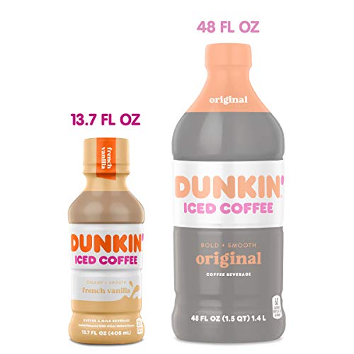Dunkin Donuts Iced Coffee, French Vanilla, 13.7 Fluid Ounce (Pack Of 12) #TOP5
