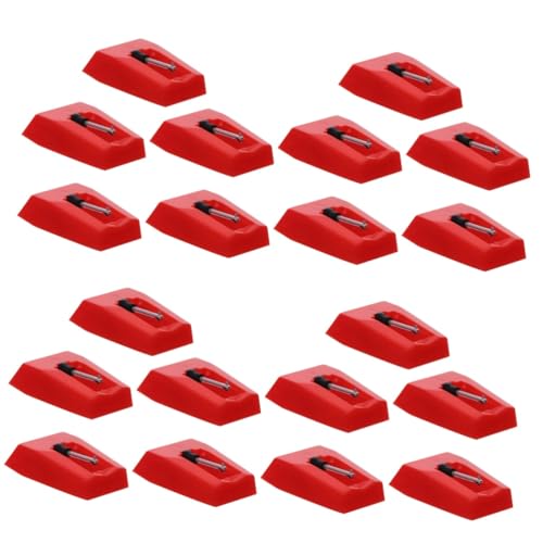 Levemolo 4sets Turntable Stylus Gramophone Record Needle Aluminum Record Player Needle 5pcs*4