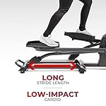 Sunny Health & Fitness Elliptical Exercise Machine, Silent Elliptical Training with Pulse Sensor, Adjustable Resistance and Long Stride Fully Body Workout, SunnyFit App Access with Optional Bluetooth - Image 5
