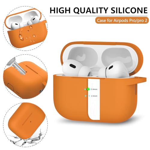 Image of Ljusmicker for AirPods Pro Case Cover with Cleaner Kit,Orange