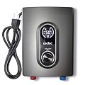 LECLOC Mini Tankless Instant Hot Water Heater Under Sink 3kW 120V Plug In, Large LED Digital Display with Big Control Knob, IPX4, Multi-Protection, 30-55? Thermostatic On Demand Electric Water Heater