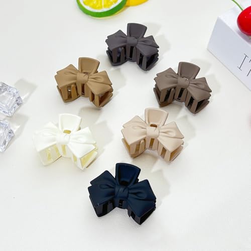Set de 4 pinzas grandes de resina con diseño de lazo miniatura 3