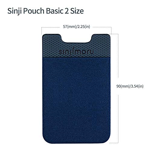 Billetera de tarjeta de crédito adhesiva universal para smartphone azul 6