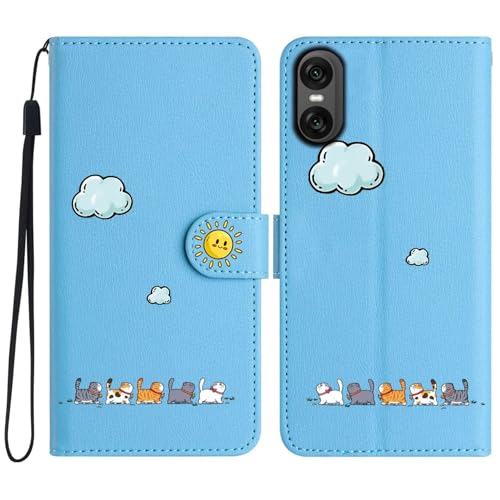 ALSDKEZI �Ή� Sony Xperia 10 VI �P�[�X �蒠�^ ���� �L�� Xperia 10 ��6���� �g�уJ�o�[ ������ ���F�V���v���f�U�C�� �X�}�z�P�[�X ������� �J�[�h���� ���z�^ Xperia 10 VI SO-52E SOG14