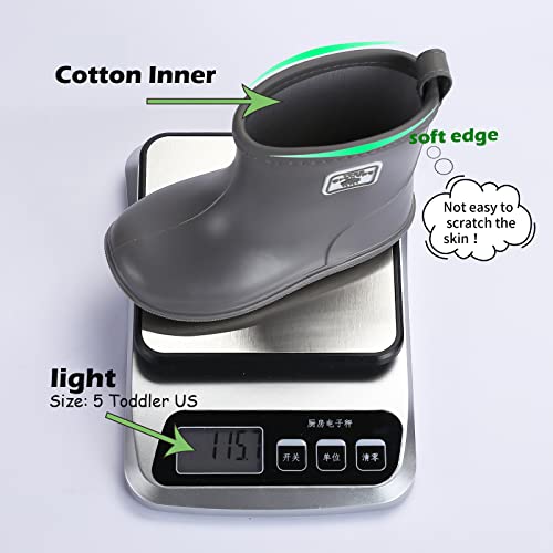 Toddler Rain Boots for Boys Girls Baby Rain boot Lightweight Kids Rain Boots Infant Rainboots 1-6 Years3