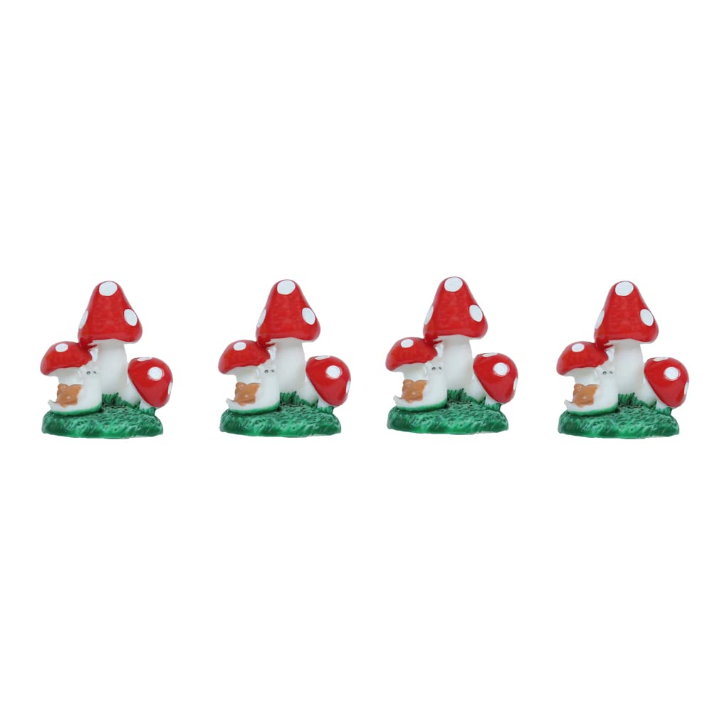 Wonderland ( Set of 4 Colourful Mushroom with Snail Garden Miniature (B08JH54VDF) Amazon Price History, Amazon Price Tracker