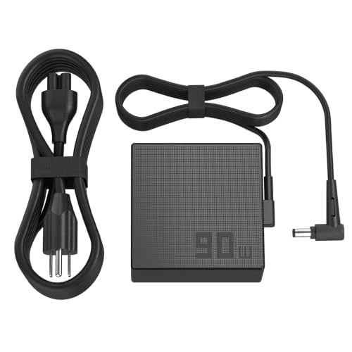 Image of 90W Laptop Charger Compatible with Asus Vg27aq Vg32vq Vg279qm K53 K53B K53BY K53E Q524Uq Q534Ux Q524Uq-Bbi7T1 Q524Uq U500V Adp-90Le B Laptop Power Adapter
