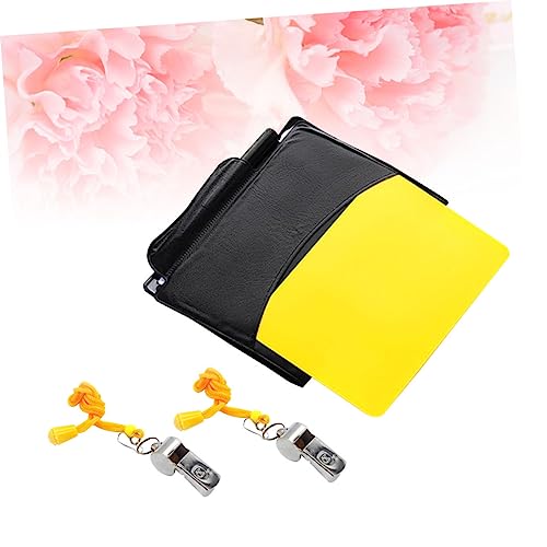 Kit de árbitro YARNOW con silbatos metálicos y tarjetas rojo amarillo miniatura 4