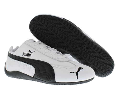 PUMA Womens Speedcat Leather Lace Up Sneakers Shoes Casual - White - Size 9.5 M2