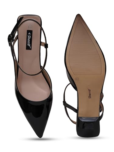 Image of SHERRIF Women Polyurethane (PU) Pointed Toe Fashion Sandalwith Stiletto Heel