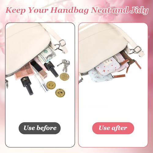 4Pcs Mini Makeup Bag, Linen Floral Pouch for Purse Small Cosmetic Bag with Zipper Portable Toiletry Organizer Cute Coin Purse Storage Pouch Bag Fabric Cosmetic Pouch for Girl Women4