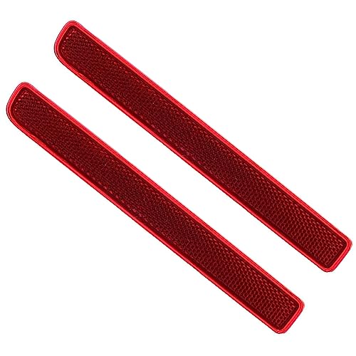 Riloer Rear Bumper Reflectors, 2 pcs Red Lens Left and Right, Compatible with Land Rover LR3 Discovery 3 2005-2009 LR4 Discovery 4 2010-2016 Compatible with 2010-2013 Range Rover Sport Supercharged