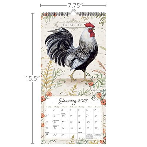 Langproudrooster2023verticalwallcalendar23991079127  Urban Country Home Decor Lang proud rooster 2023 vertical wall calendar 23991079127  urban country home decor