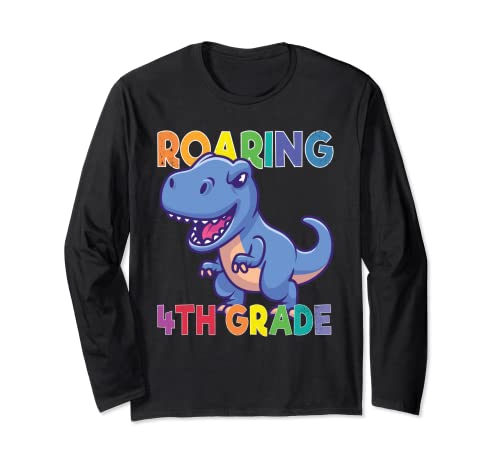 T Rex ruggisce in 4 ° grado torna a scuola forniture Maglia a Manica