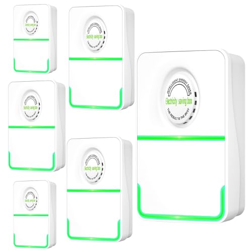 Caja de Ahorro de Energía Pro Power Save de 90 V 250 V, Caja de Ahorro de Energía for el Hogar, Ahorrador de Energía Inteligente, Adecuado for el Mercado de Oficina, Enchufe del Reino Unido(6pcs)