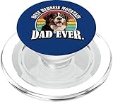 retro vintage dad bernese mountain dog lover popsockets popgrip per magsafe