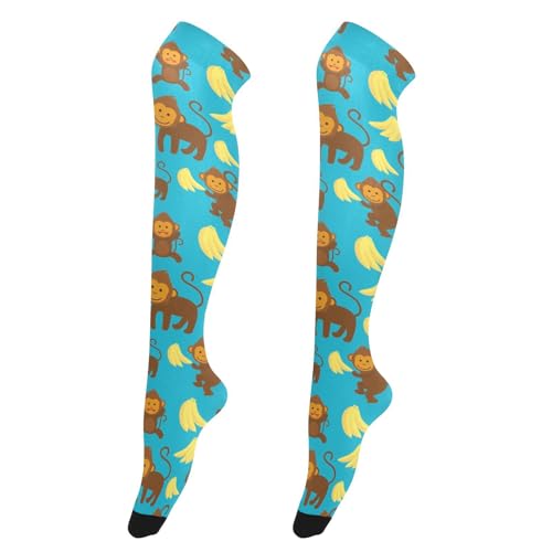 Image of Women's Thigh High Socks Long Over Knee Socks Thick Leg Warm Boot Stockings