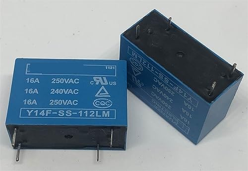 Relé 4 pines Y14F-SS-112LM conmutador de 16A 14F-1A-4P para reparación electrónica