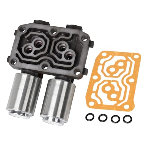 28260-PRP-014 Transmission Dual Linear Solenoid with Gasket Compatible with Honda 2003-2007 Accord CR-V Element Acura RSX TSX 2.4L L4 Replaces 98990B GEGT7610-262 90428C