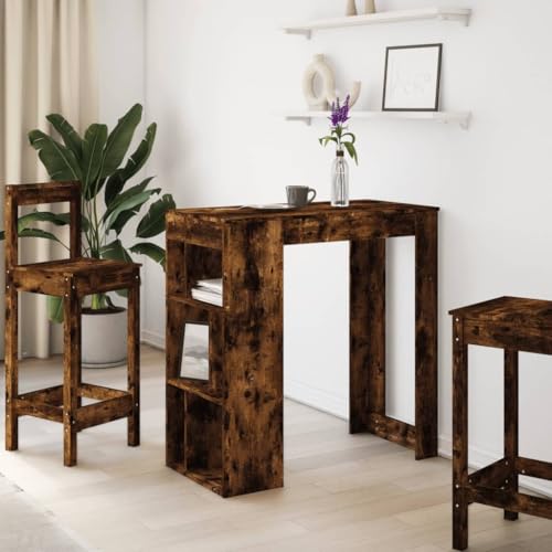 Table de bar avec étagère stable et facile à nettoyer - 3