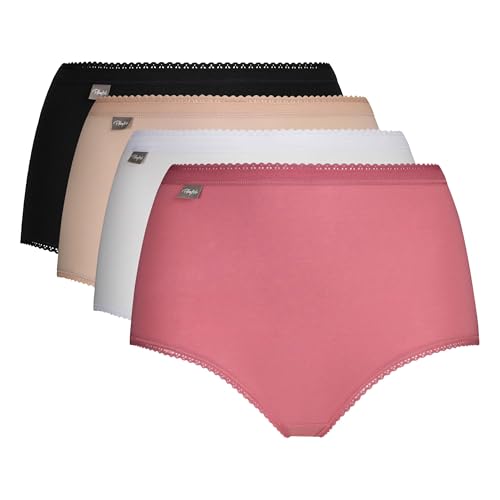 Playtex culottes maxi invisible slip femme lot de 4 coton stretch