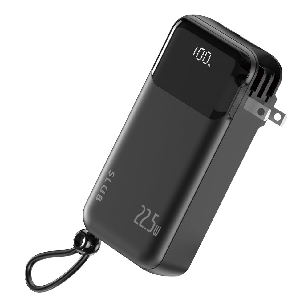 Amazon | SLuB モバイルバッテリー 10000mAh 大容量 3in1 AC 