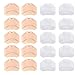 Almohadilla para pies unisex, almohadilla para pies de silicona suave y transpirable,almohadilla para pies de gel,pie diabético, córnea, ampollas,5 pares de beige + 5 pares de colores transparentes