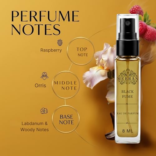 Image of Black Fume Style Fragrance for Men (8ML) Eau De Parfum | Long Lasting Premium Perfume for Men | Pocket Perfume Travel Size | Bold Masculine Fragrance