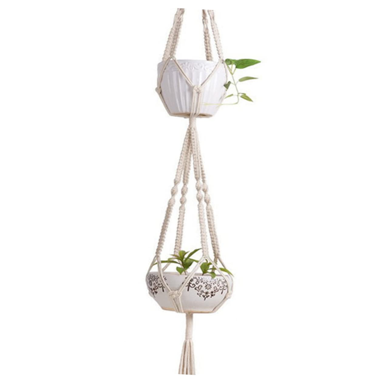 YARNOW 2 Pz Appendini Stand Appendiabiti Appendi Grucce Macramè Per Piante Stender Appendiabiti Gancio Per Macramè Vegetale Doppio Appendiabiti Per Piante Pianta Vaso Di Fiori
