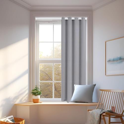 Image of HASTHIP Retractable Curtain Rod 28.7-43 inches Tension Rod 13mm Diameter Multipurpose Metal Rod Window Safety Bar Detachable Hanging for Wall