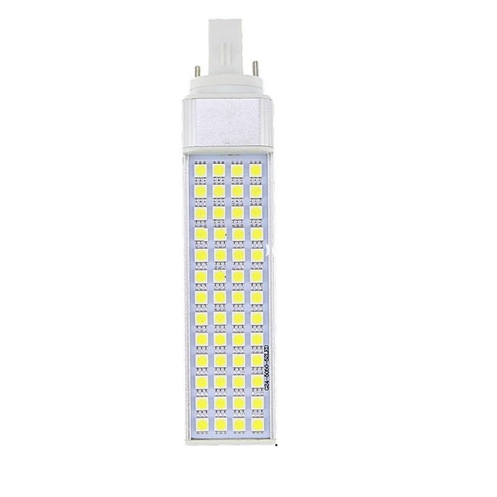 Wide Voltage Lights 20pcs lot AC85 110V 1000Lumens 52 LEDs 5050 SMD 12W E27 G24 LED Horizon Down