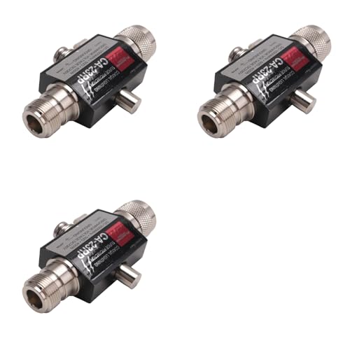 Paratonnerre N Mâle CA-23RP Coaxial Étanche à Faible Perte de Signal - 3 Pièces