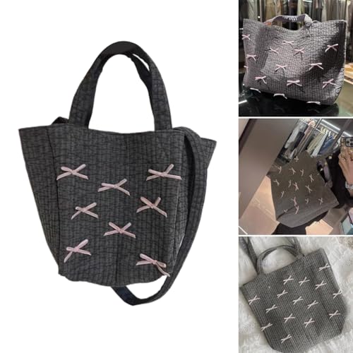 Casual Storage Pouches for Women Korean Style with Lovely Bowknot Detailing3