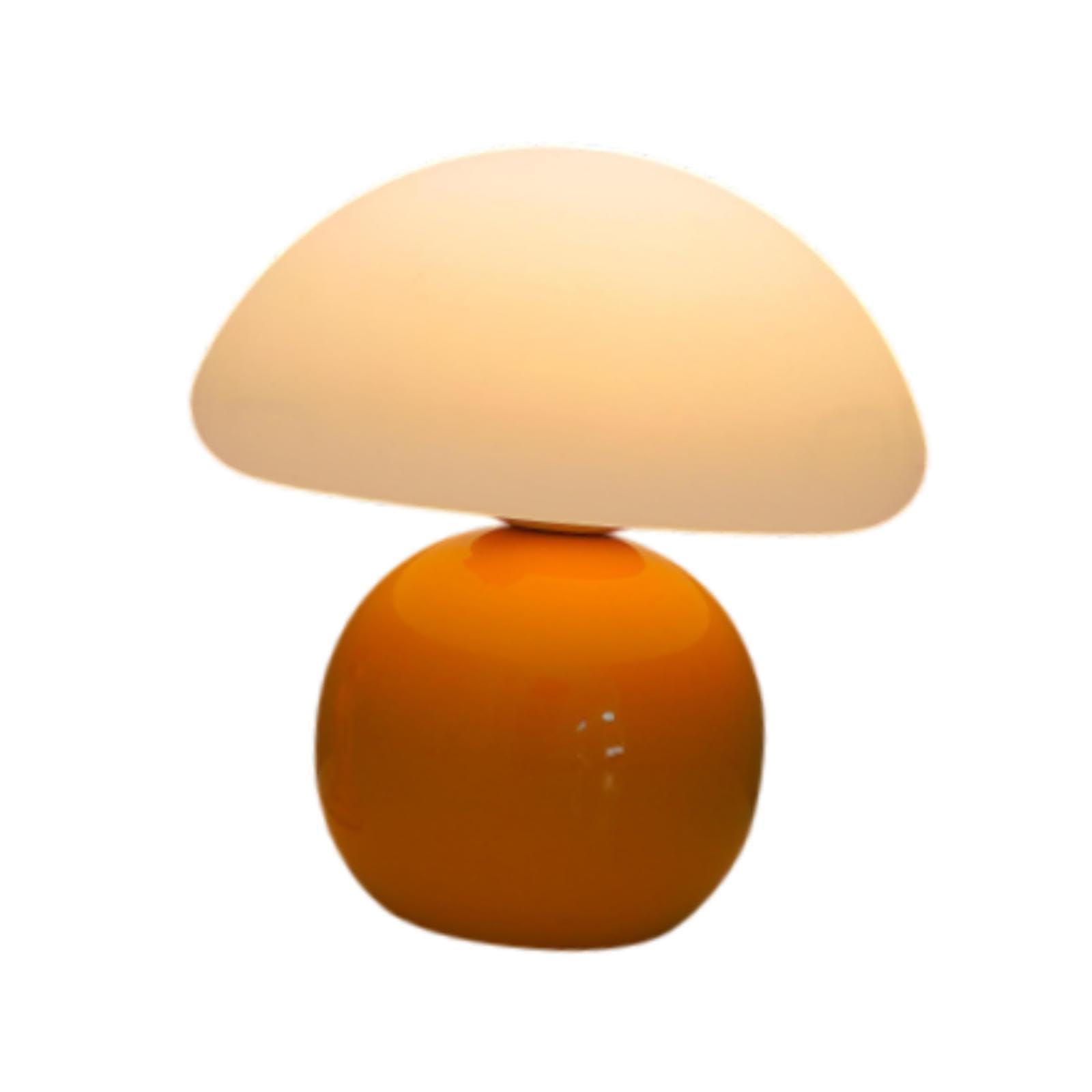 perfk Tischlampe Pilz kreatives warmes Licht modern, Orange