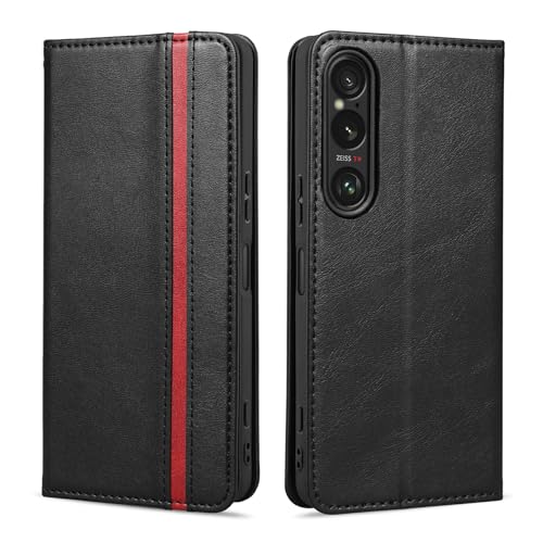 【Rssviss】 Xperia 1 VII 用 ケース 手帳型 SO-51F / SOG15 / A501SO 手帳型ケース エクスペリア1 vii 用 カバー 財布型 カード収納 PUレザー 耐衝撃 耐摩擦 全面保護 マグネット内蔵 ベルトなし スタン